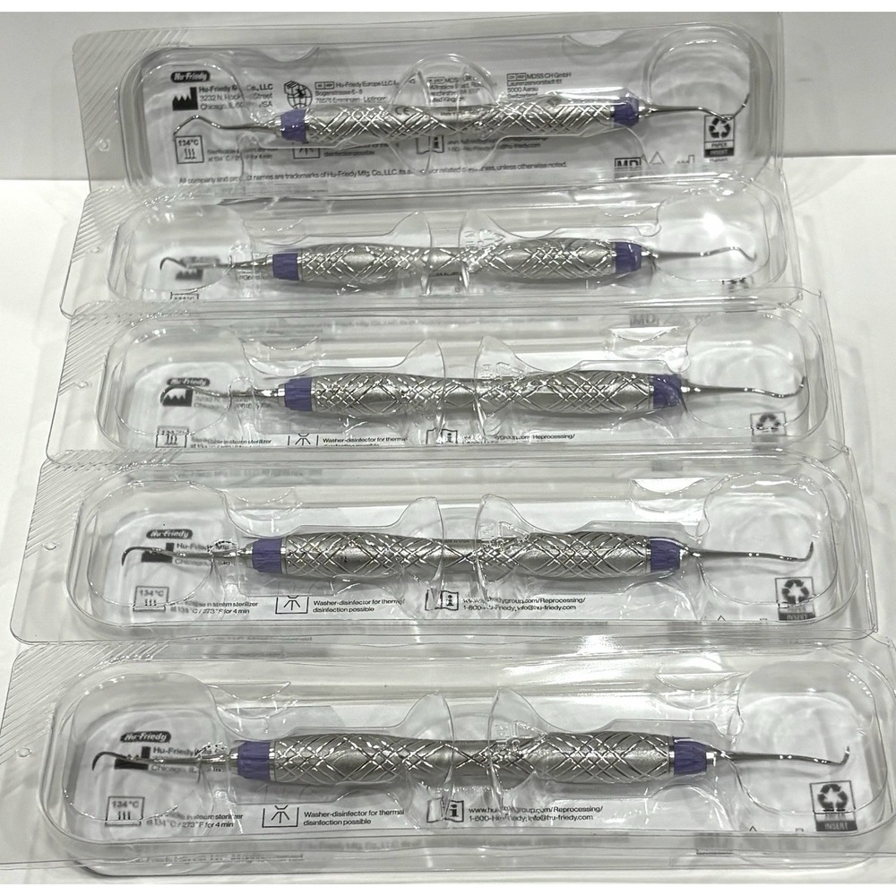 HuFriedyGroup S204SXE2 204S DE Sickle Scaler EE2 Harmony Sterile Lot of 5 New